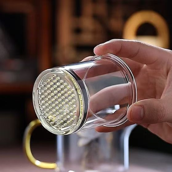 OEM 380ml Handmade Heat Resistant Borosilicate Glass Teaset Tea Glassware Cold Water Glass Kettle Teapot with Filter