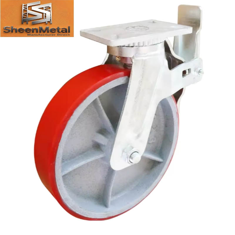 Professional Stem Scaffolding Casters Manufacturer PU Roller Scaffold Caster