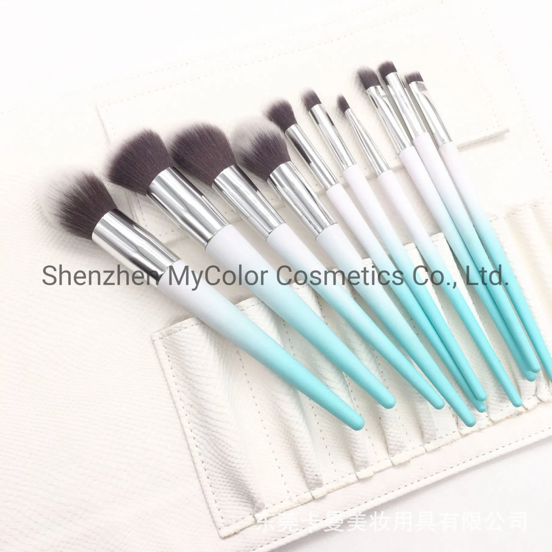 China OEM & ODM Makeup Brushes Factory 10PCS Powder Eyeshadow Kabuki Brush Tool