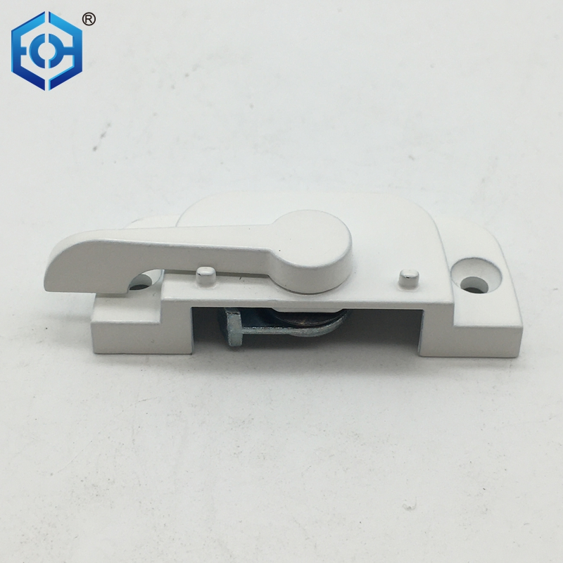 American Zinc Alloy Push-Pull Square Handle Crescent Sliding Door and Window Lock