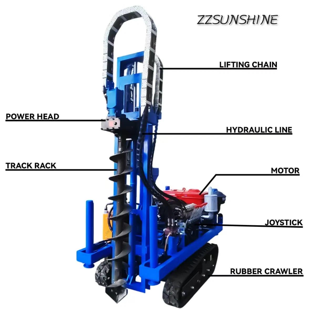 Easy to Operate Supply Hydraulic Drop Hammer Pile Driver Machinery Mini Solar Panel Pile Ramming Machine