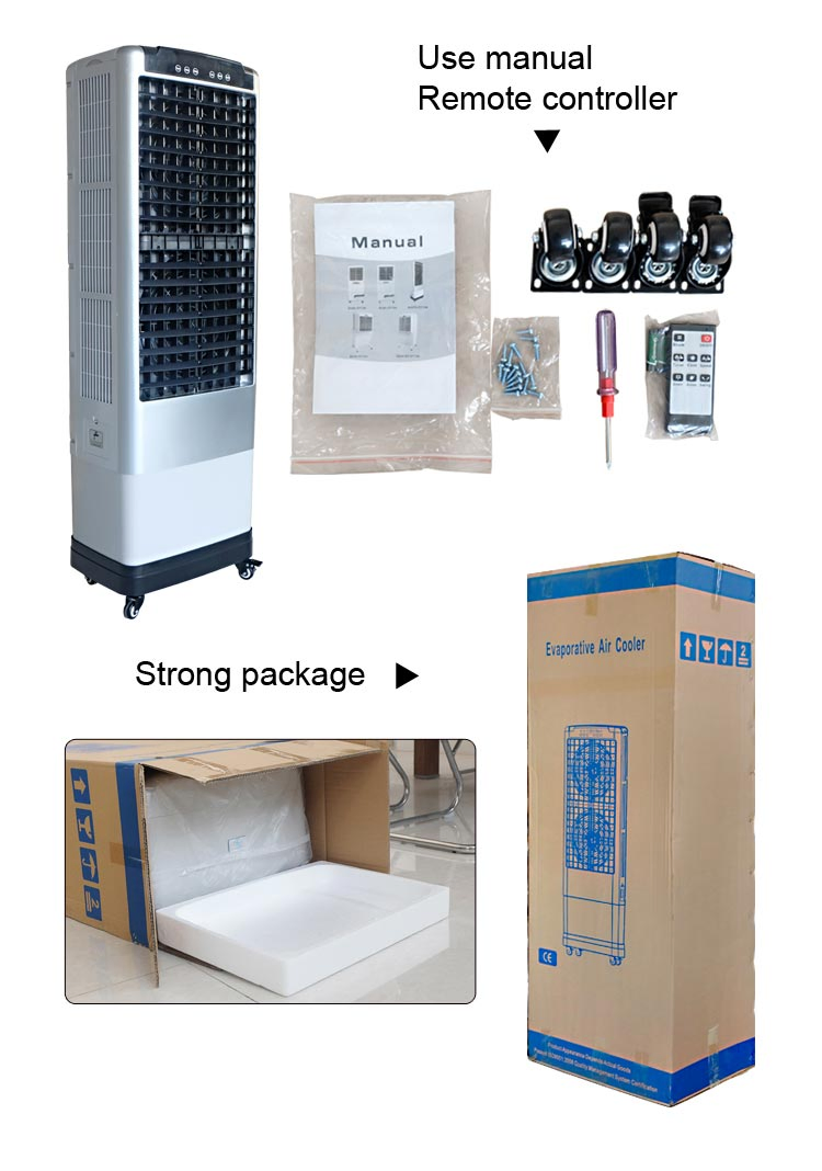 4400 Cfm 3-Speed Portable Evaporative Cooler for 25-30 Sqm Space Cooling