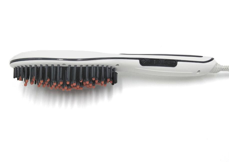 Electric Ceramic Hair Straightener Brush, Massager