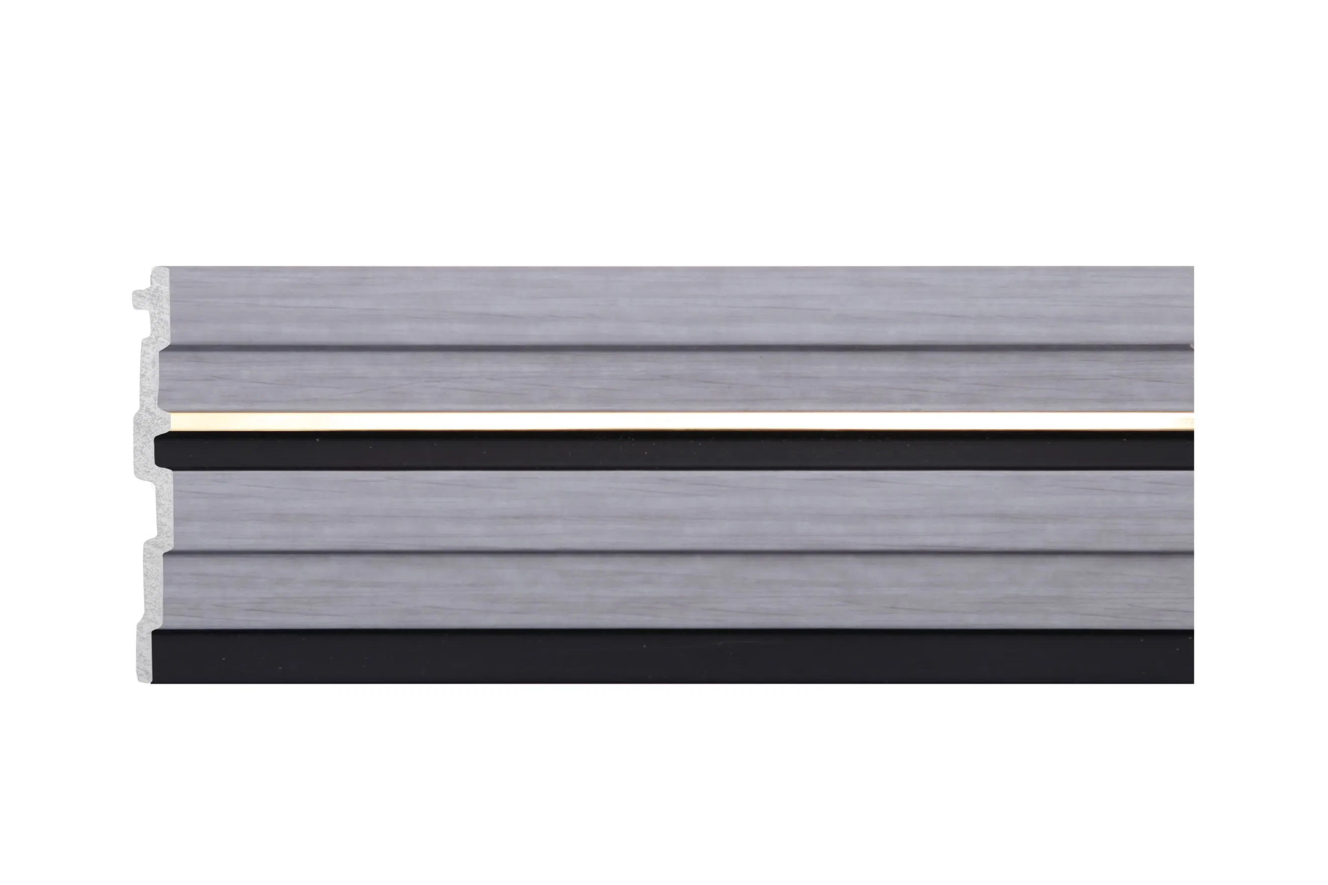 Wallpaperswall Coating Alternative Wood Louver PS Wall Panel for House Remodeling