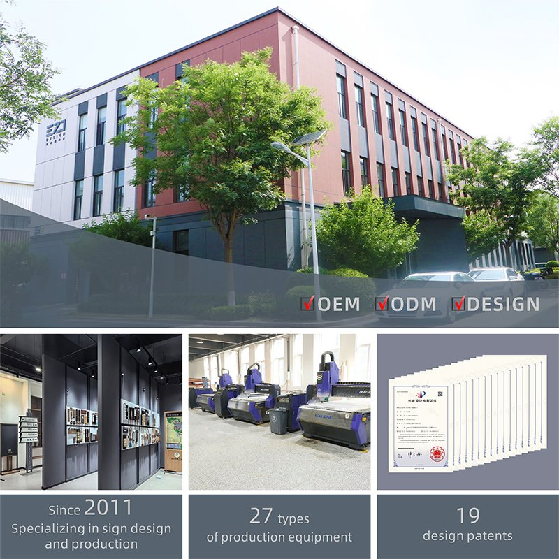 Factory Shop Mall Sign Ezd Billboard Wayfinding Directional Boards Signage