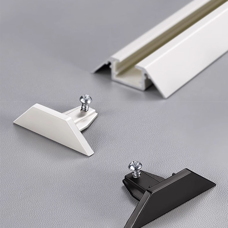 Manufacturer Top Mounted Modern Ripple Fold Aluminium V Shape Curtain Track Rail
