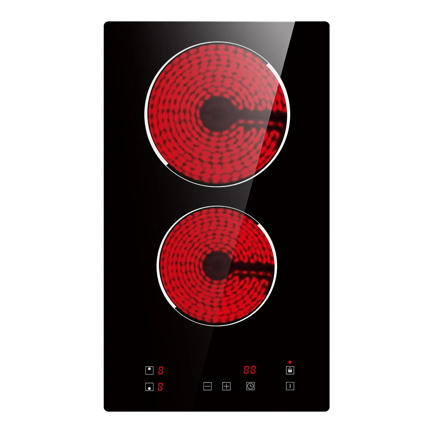 China Manufacturers Wholesale Built-in 30cm Ceramic Cooktop Hob Touch Control 2burner