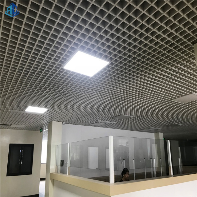 Luxury Design Matte Textured Colorfast Stain Resistant Aluminum Cell Ceiling