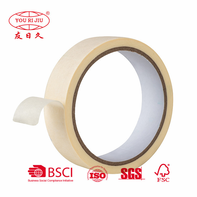 Yourijiu Crepe Paper Automotive Car Wall Decoration Color Easy to Tear Waterproof Rubber Masking Tape Jumbo Roll