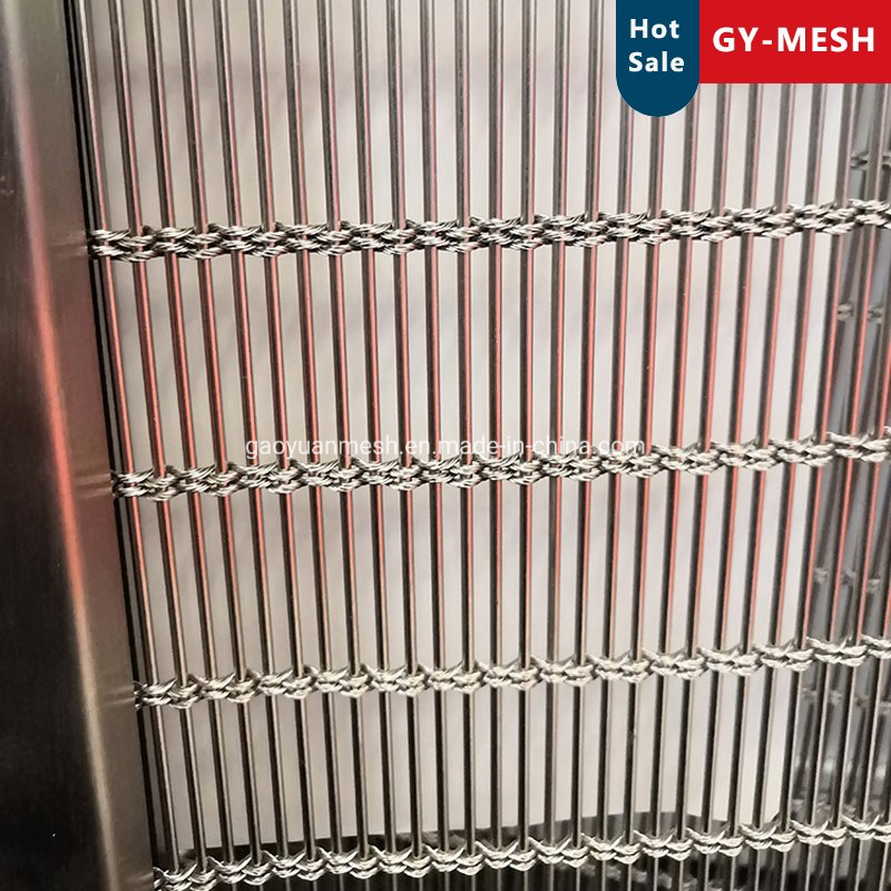 Stainless Steel Cable Bar Woven Mesh Decorative Mesh