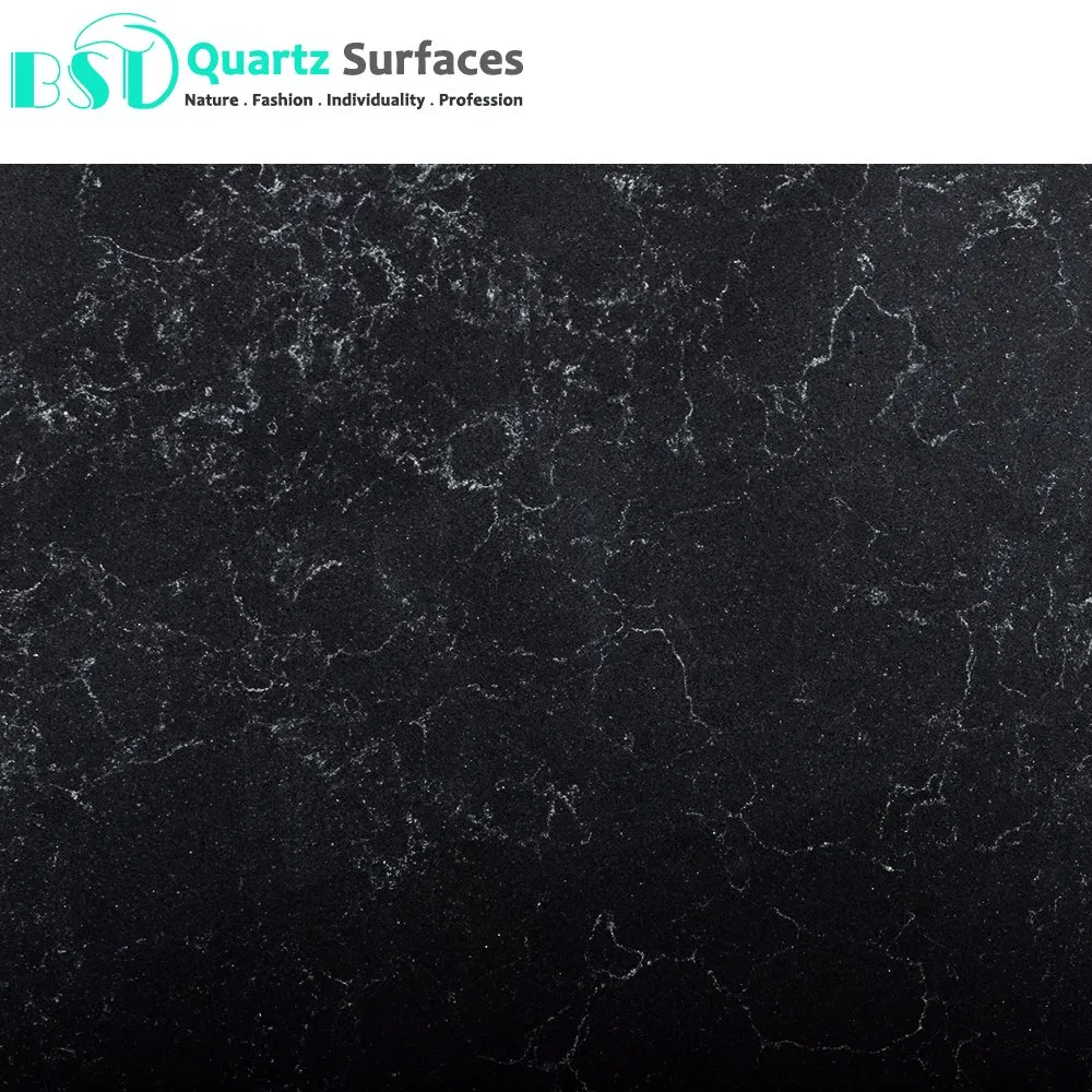 Misty Black Silica Free Artificial Quartz Stone