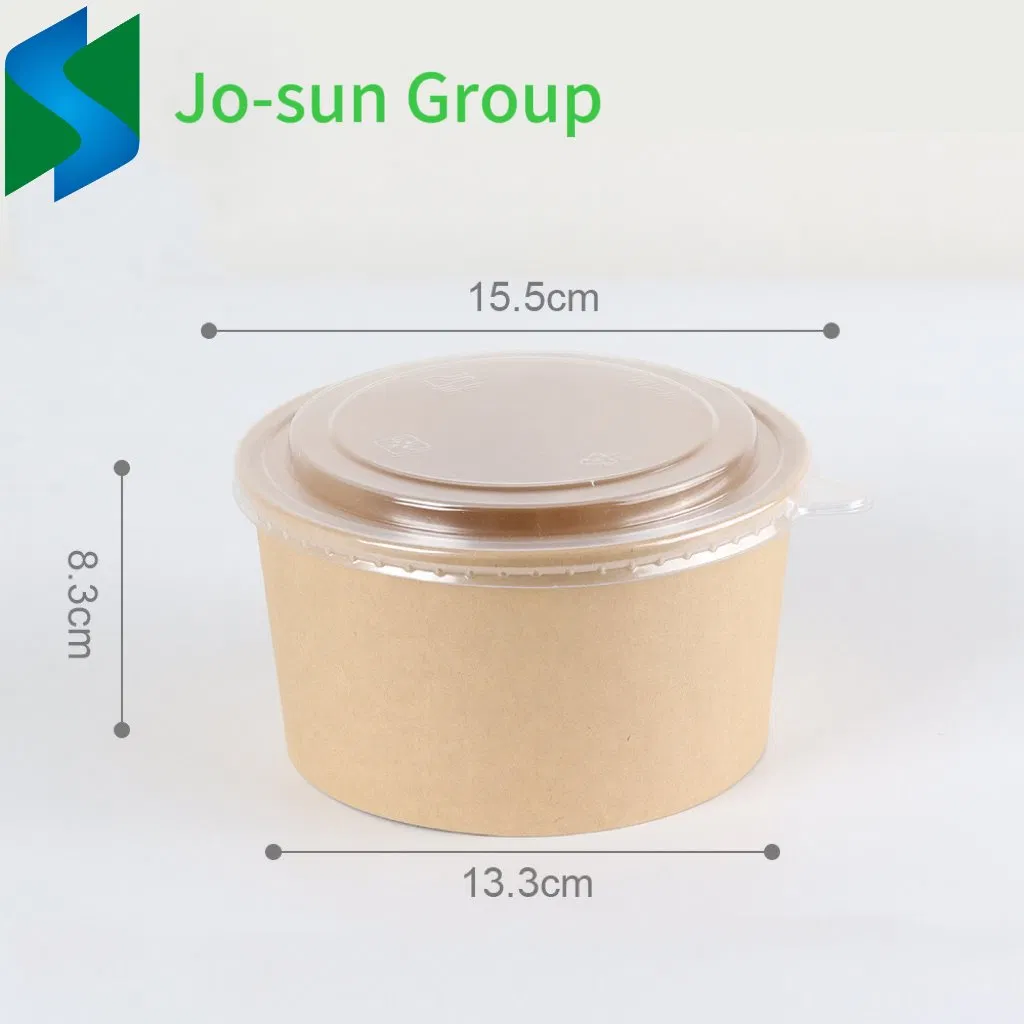 Custom Disposable Kraft Food Paper Bowl Lunch Salad Bowl with Your Logo