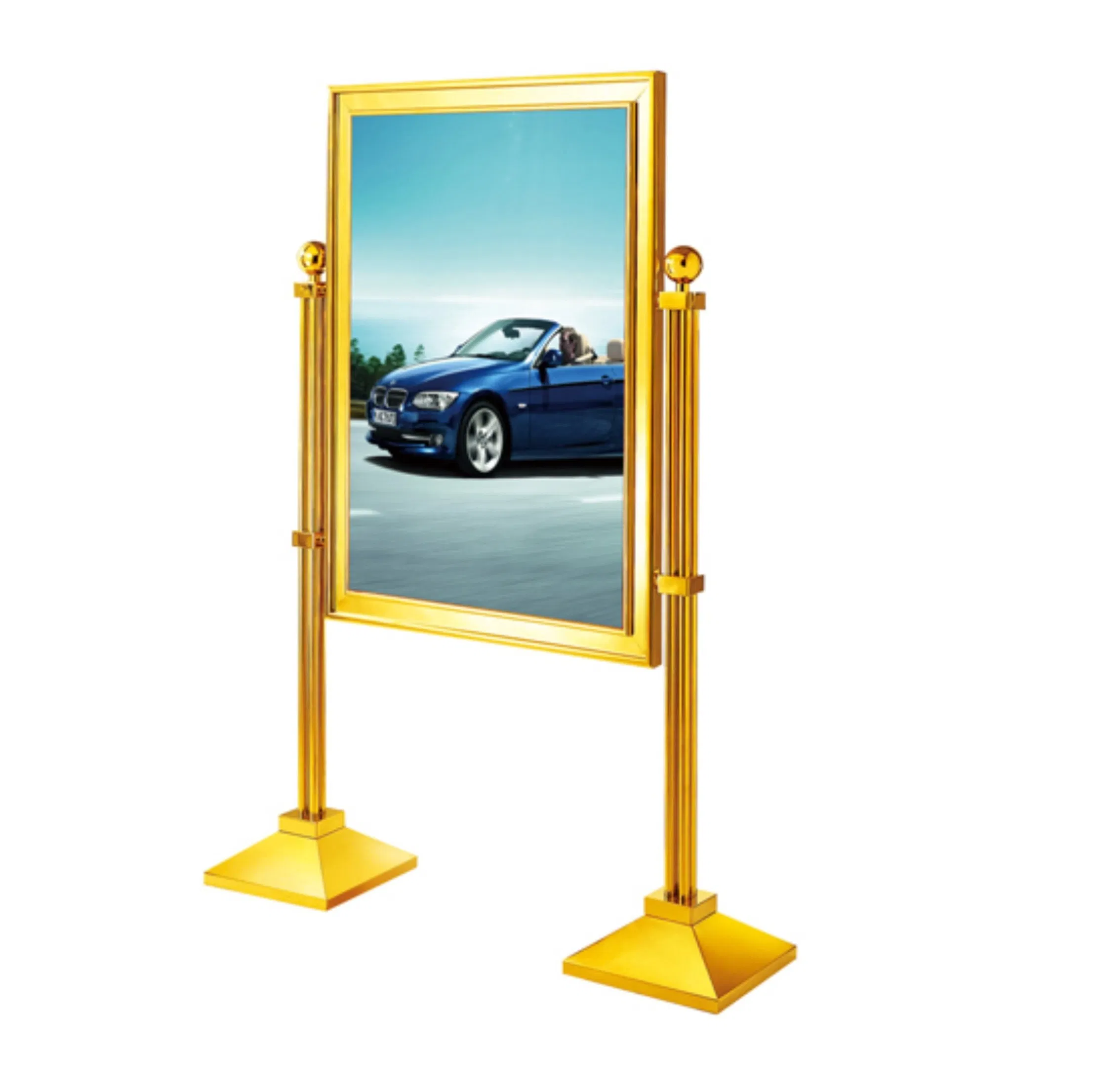Lobby L Style Sign Stand with Tantianium Color (ZP-13)