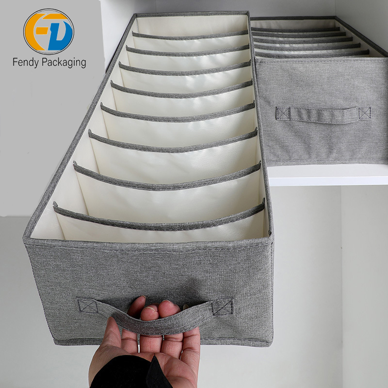 Custom Household Foldable Non Woven Closet Storage Organizer Box
