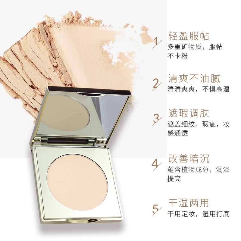 Dsm 13G 2 Colors Concealer Clear Silky Pressed Powder Foundation