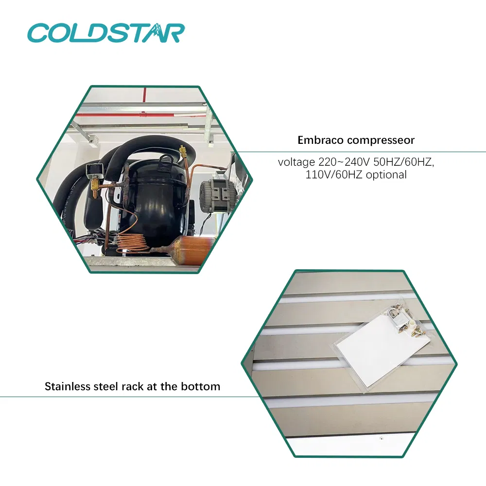 Outdoor 100bagged Ice Merchandiser Refrigerator Ice Storage Bin Container Machine for Freezer