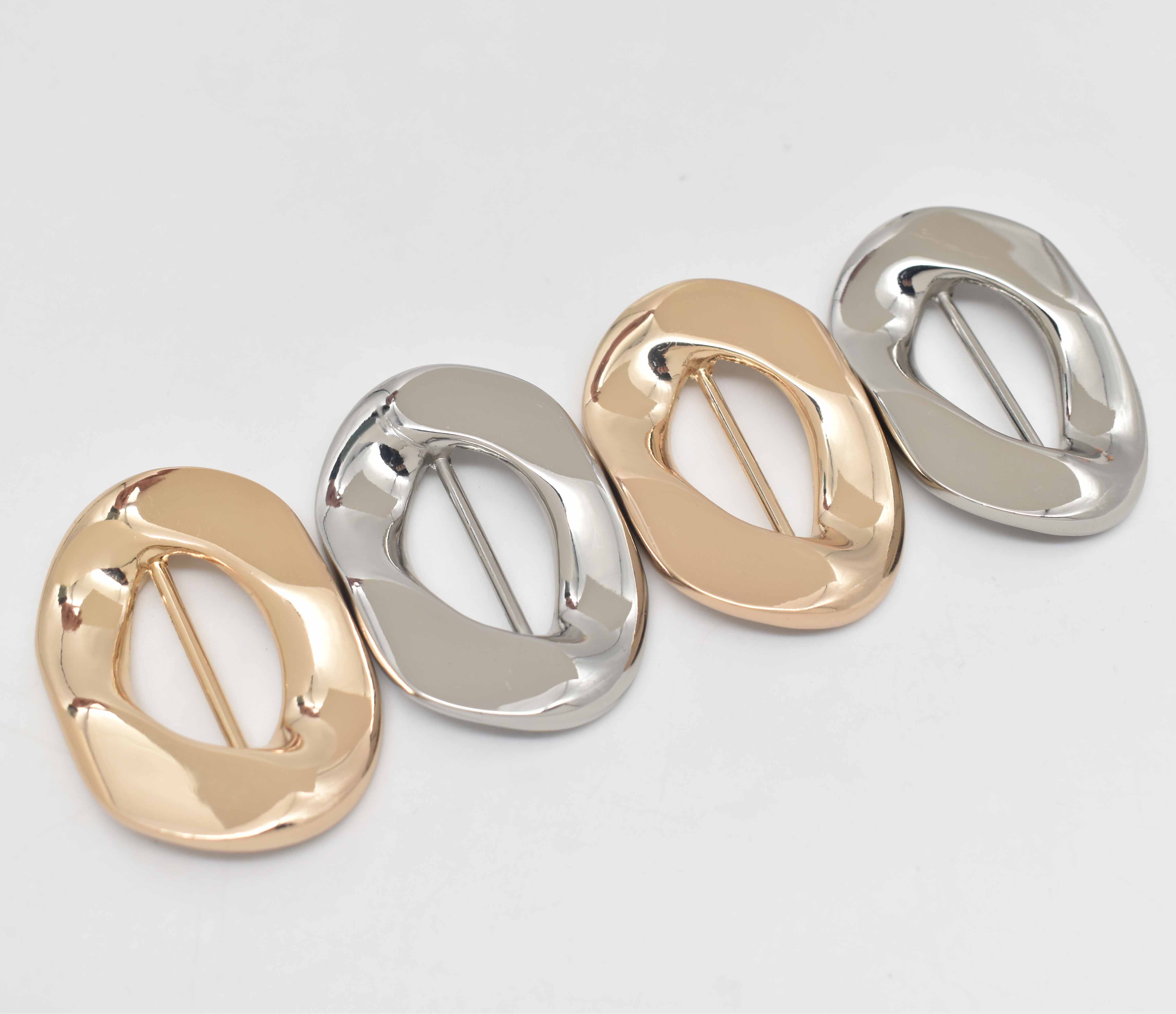 Кольца металлические для шарфа с пряжкой