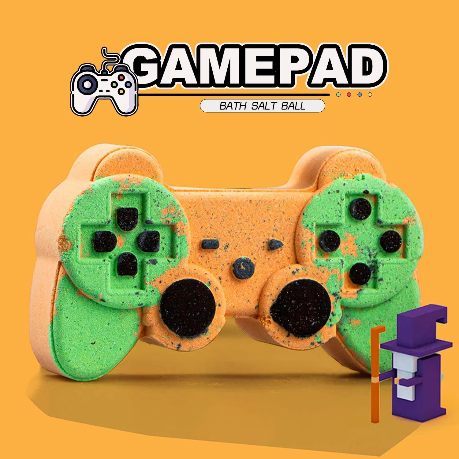 Gentle Gamepad Bath Salt Balls for All Skin Types