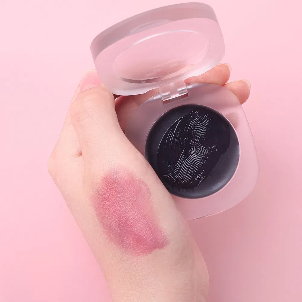 Clear Palette Black Turn to Pink pH Blush Tint Private Label Custom Magic Cream Jelly Lip Blush Color Changing Blush