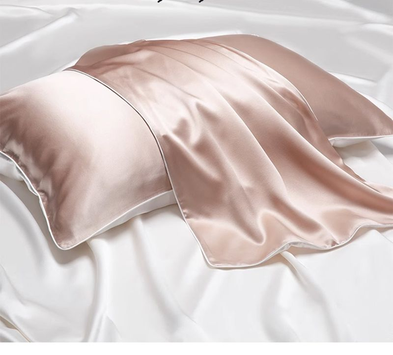 22momme 100% Mulberry Silk Pillowcase with a Luxury Felling