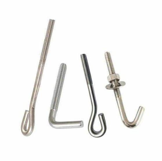 Foundation Bolts, Anchor Rod Bolt M12X300, M14X300, M16X300, M16X300, M20X500, etc 1/2" X 10" Anchor Bolt with Nut and Washer