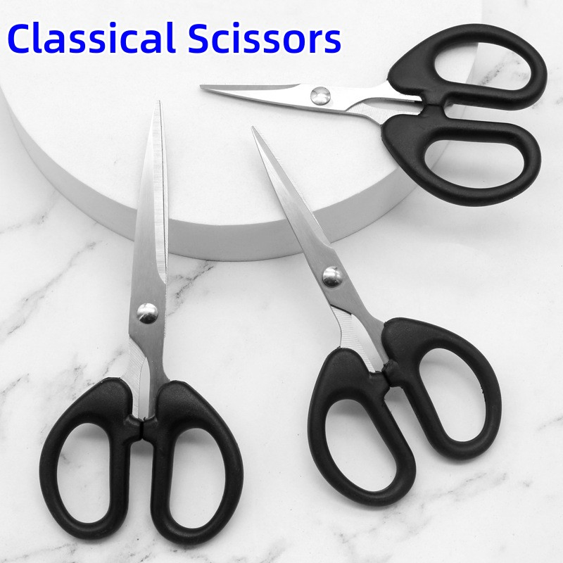 Scissors, Multipurpose Office Scissors, Ultra Sharp Shears, Comfort-Grip Handles Household Scissors, Sturdy Sharp Craft Supplies--Medium Size 13.9X6.5cm