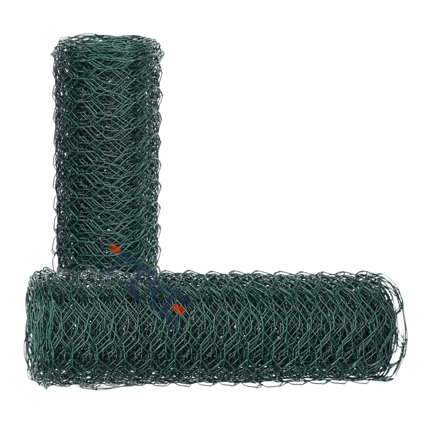 1inch Green Vinyl Coated Poultry Hexagonal Wire Netting
