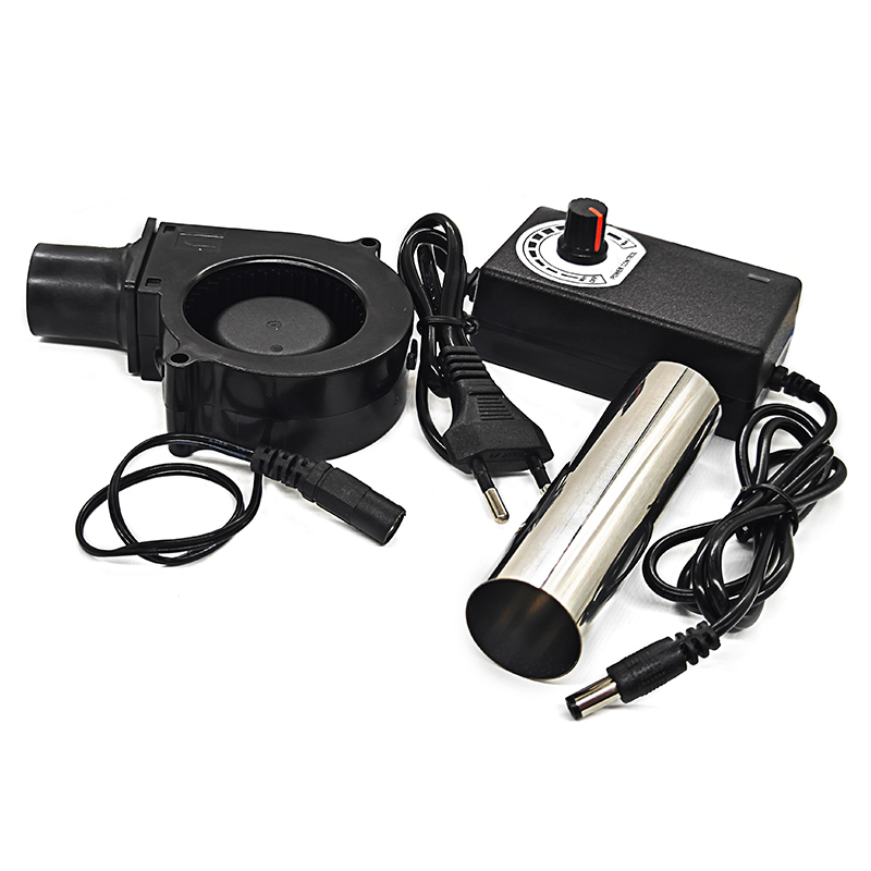 Вентилятор турбинный 100-220V DC регулируемый для печей и гриля