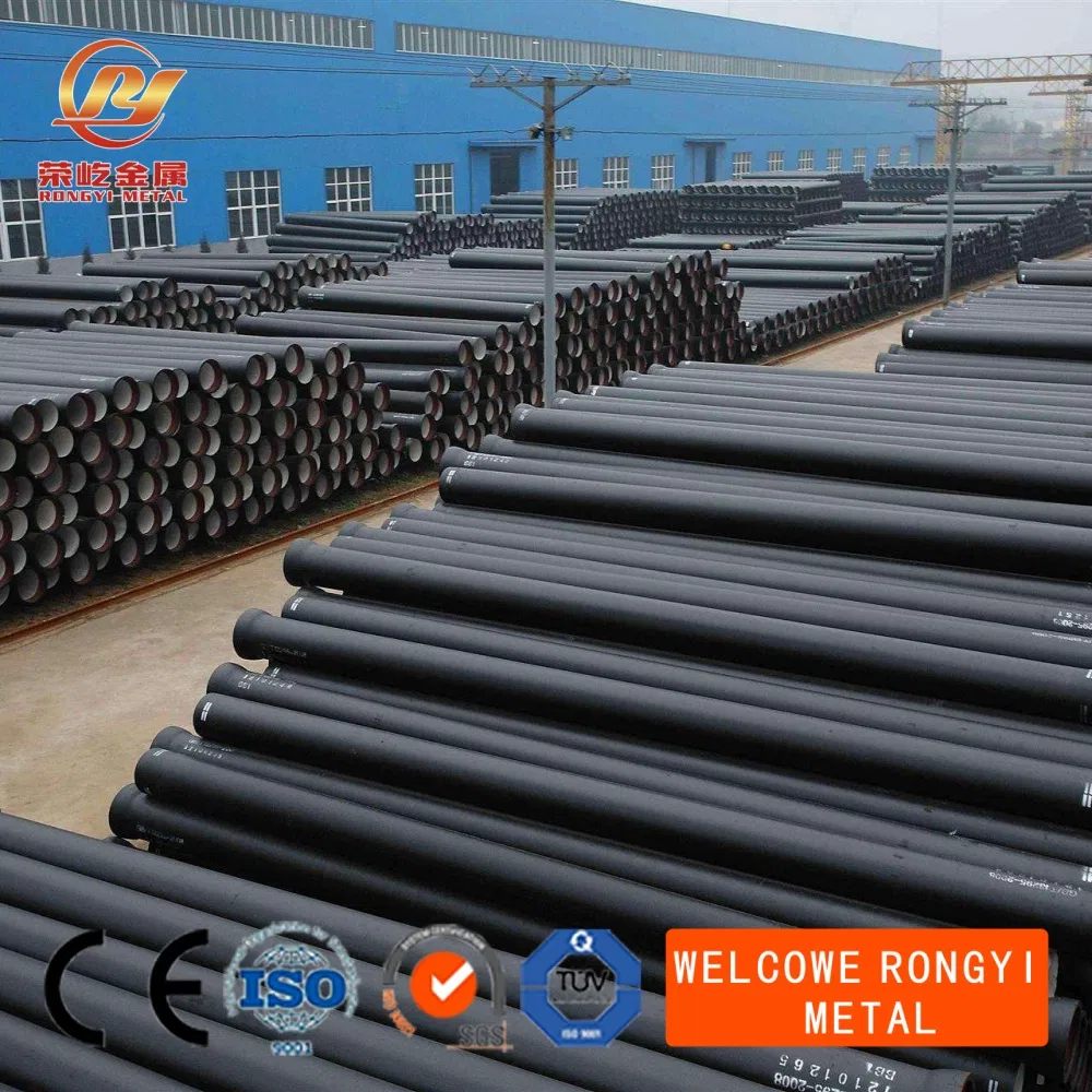 DN200 DN250 DN300 DN600 K7 K8 K9 C30 C40 Industrial Ductile Iron Pipes