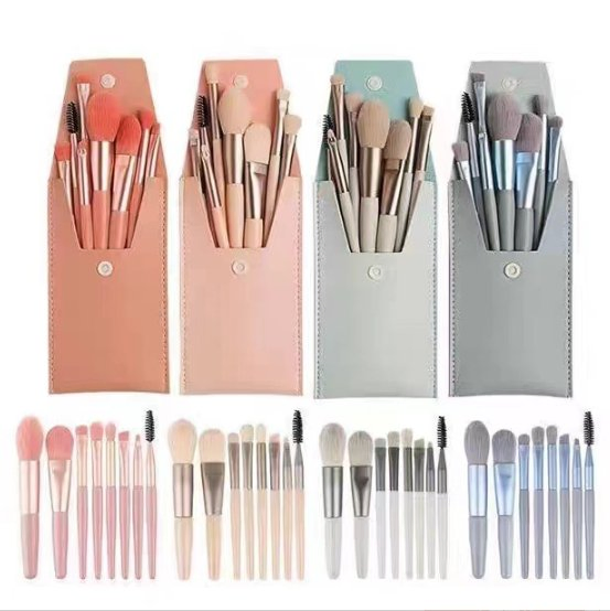 8-Piece Mini Makeup Brush Set, Eyeshadow Brush, Concealer Brush, Powder Brush, Soft Bristle Kit for Beginners, Beauty Tools
