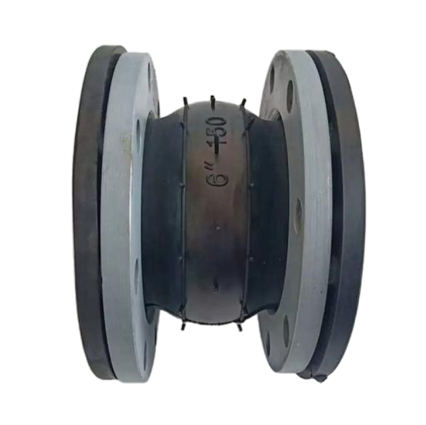 EPDM Reinforced Rubber Joint with Double Carbon Steel Flange - Pn10 Full Face Seal for Pipelines