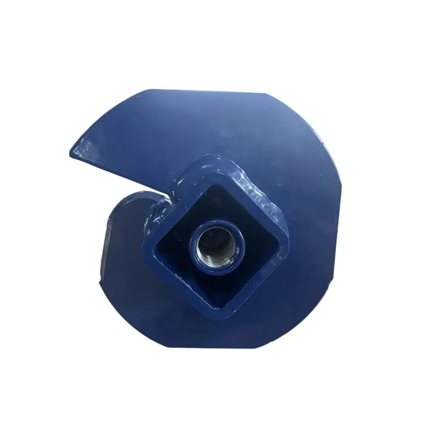 Factory Customized Painting Blue Color Square Pipe Welded Screw Helical Pile