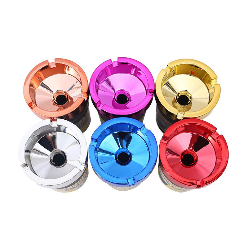 Smoking Accessories 65g 82mm*110 Mixed Color Ashtray Plated Color Home Use Ash Tray Wholesale Price
