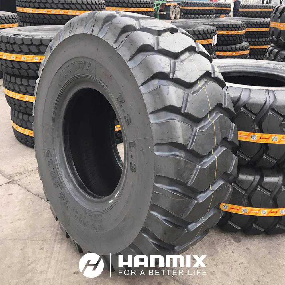 Hanmix OTR Off-Road Tires 14.00R24 Giant Industrial Tyre for Heavy Truck, Tractor, Loader, Trailer, Bulldozer
