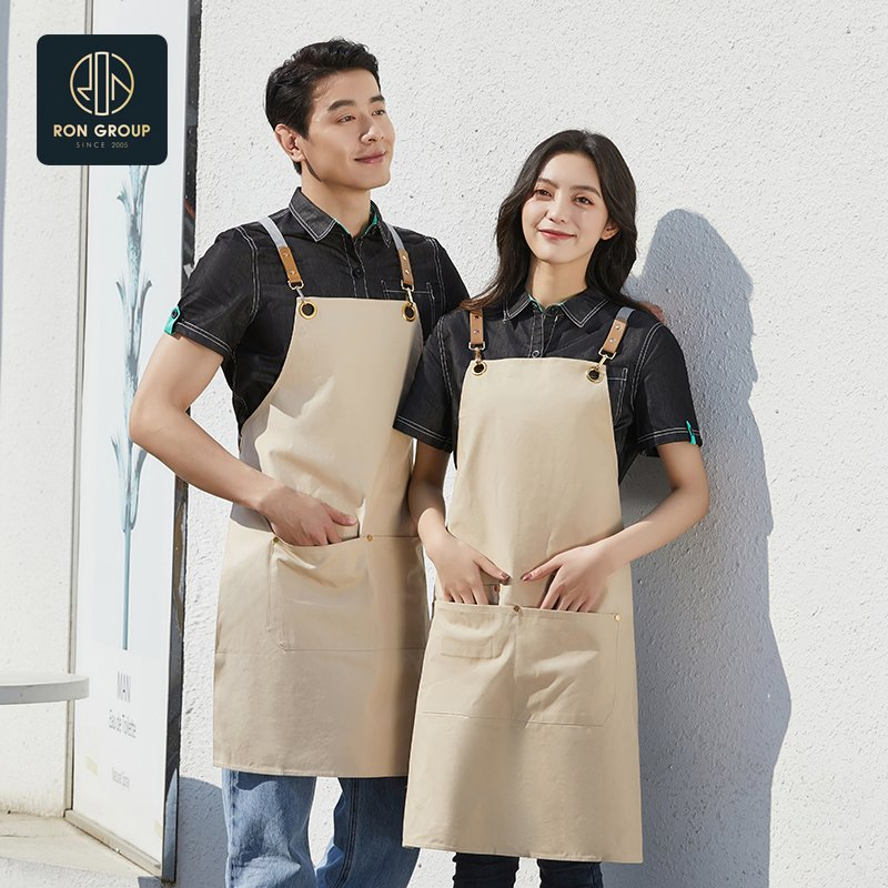 Goodl Chef Kitchen Clothing with Pockets High Quality Restaurant Cooking Denim Apron