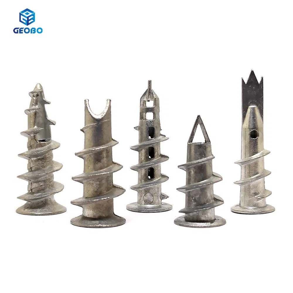 Hot Selling Plasterboard Fixing Self Drilling Anchor Zinc Alloy Spiral