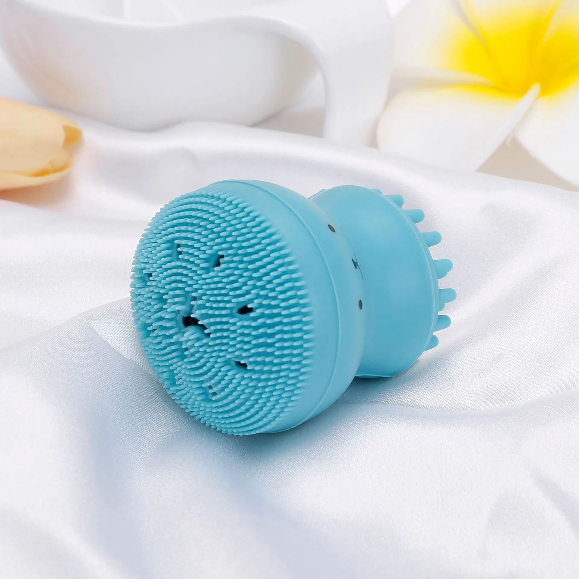 Manufacturing Silicone Cleansing Facial Brush Handheld Exfoliating Soft Silicone Facial Deep Cleansing Brush