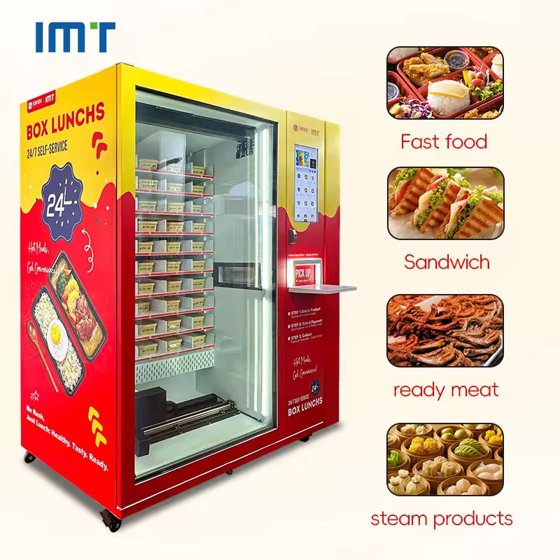 21.5 Inch Touch Screen Smart Lunch Fast Hot Food Vending Machine