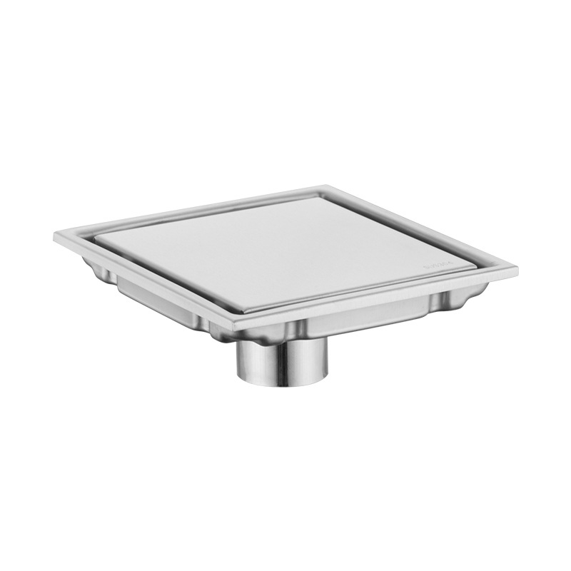 Квадратный антизапаховый слив для душа из нержавеющей стали