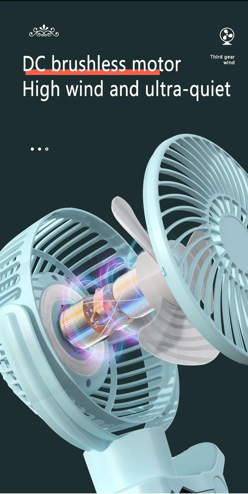 Hot Sell Portable Flexible Tripod USB Mini Summer Fan