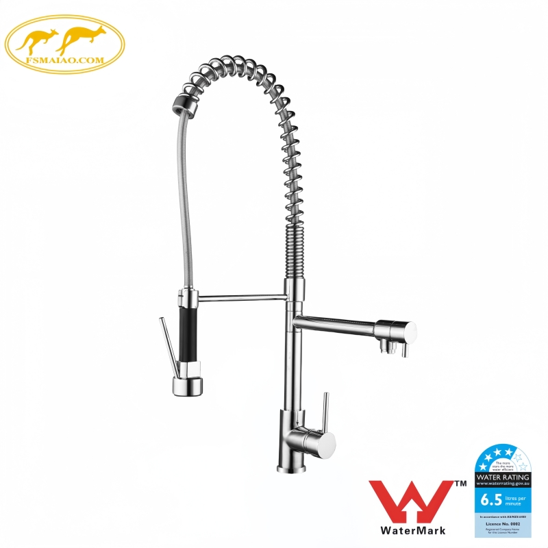 Watermark and Wels Standard Brass Pull Down System Chrome Kitchen Mixer Fd0020-CCT