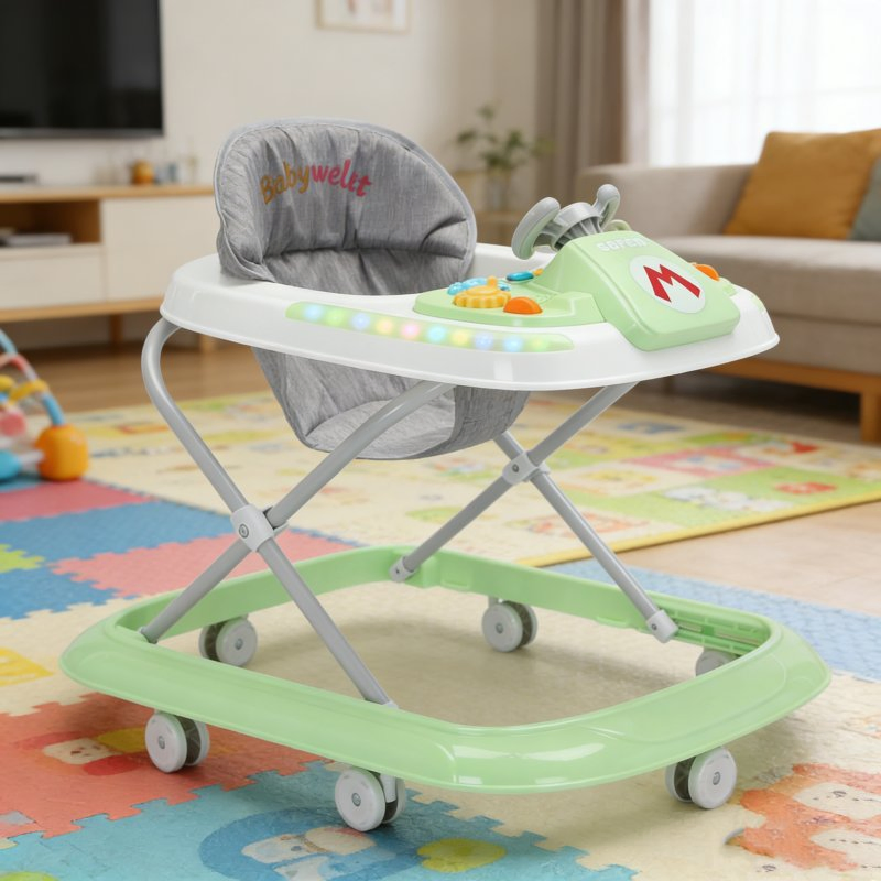 Baby Walker Multi Functional Anti-Rollover Infant Walking Learning Trolley Baby Walker