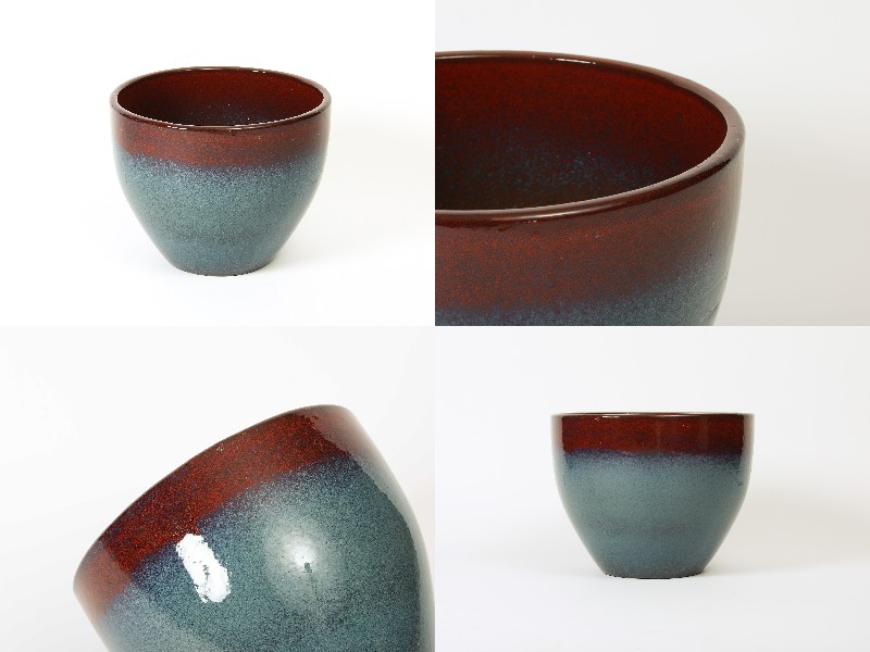 Горшок садовый керамический