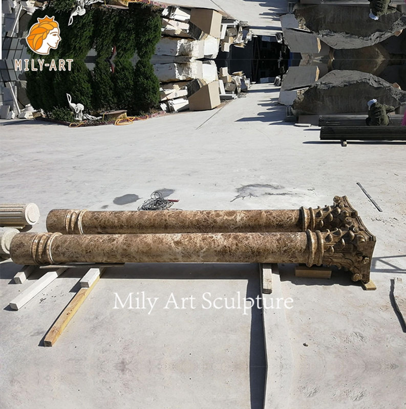 Classic Decorative Marble Building Design Pillar Natural Stone Column (Not Mold)