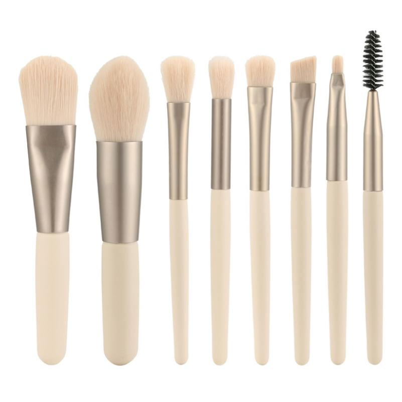 Face and Lips Customised Cosmetic Brush Set 8 PCS Mini Makeup Brush Set