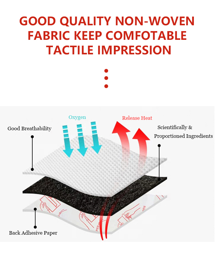 OEM ODM Warmer Patch Comfort Heat Pack Body Warm Patch