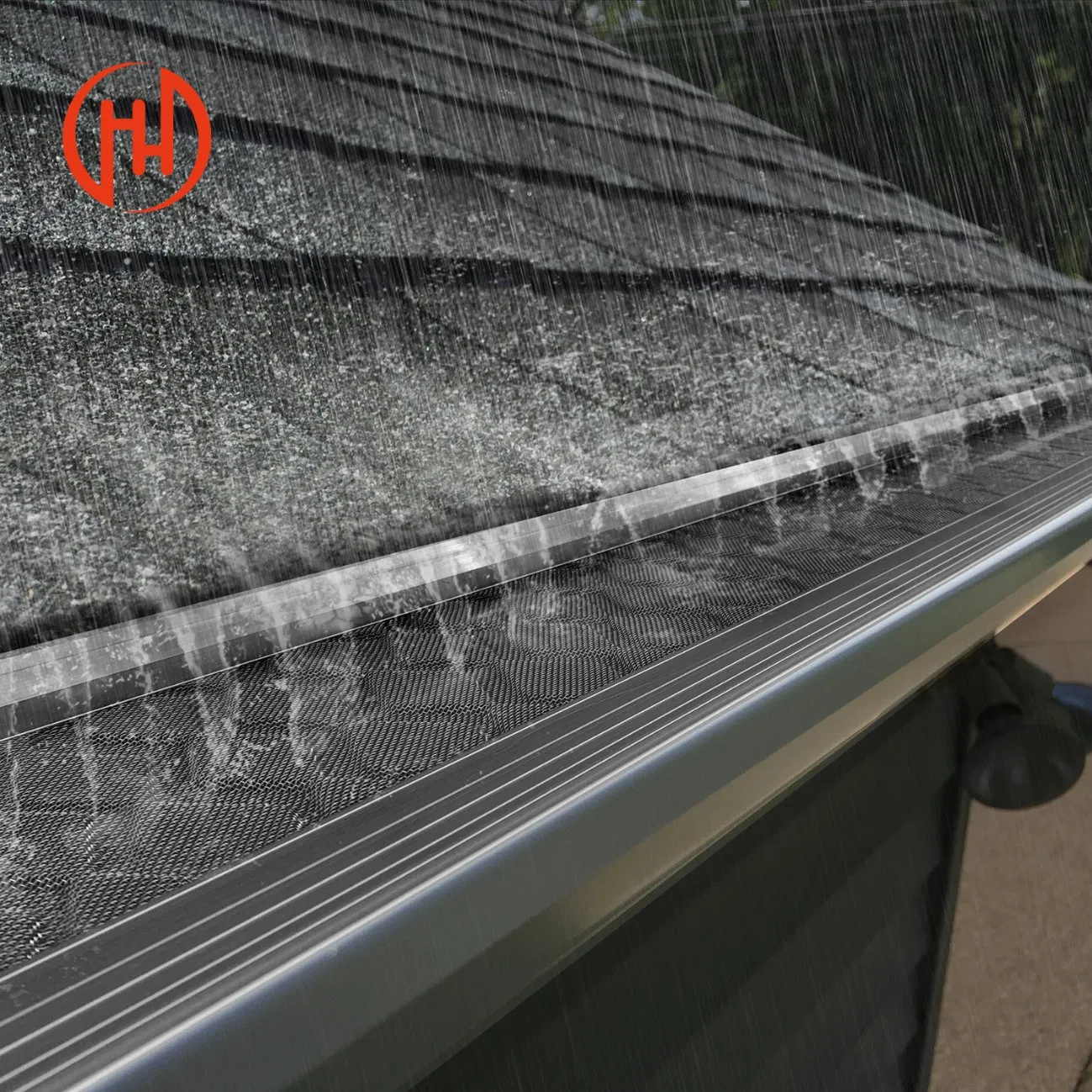 China Top Sale Roofing Material Aluminum Roof Water Drainage System Villa House Top Using Aluminum Rain Gutter System