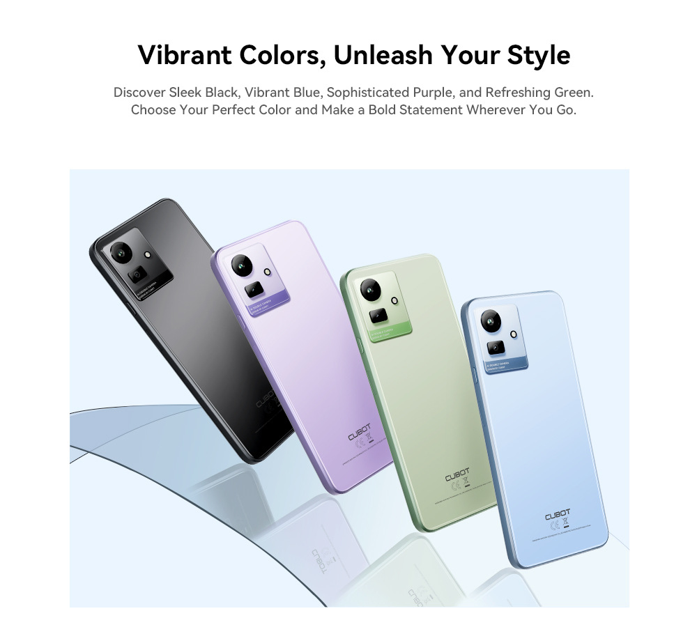 Cubot Note 50 Smartphone 6.56 Inch 8GB+8GB Extended 256GB 50MP Camera NFC