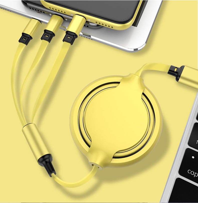 OEM Three-in-One Charging Cable Three Head Multi-Function Fast Charging Data Cable