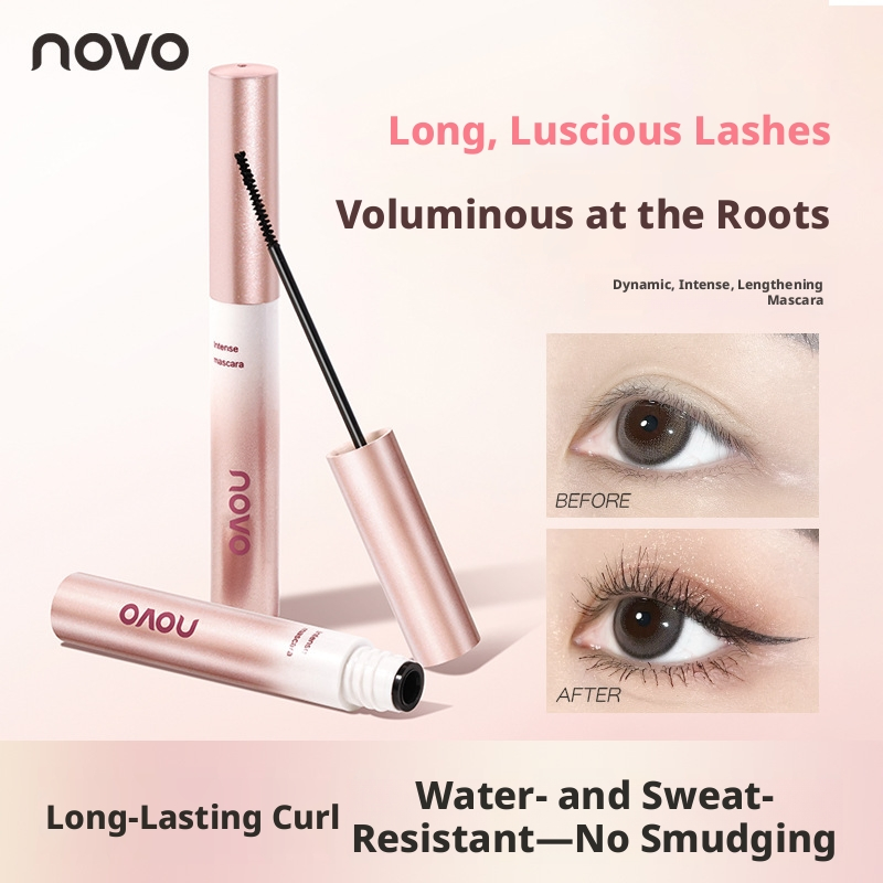 Novo Lengthening Volumizing Mascara Waterproof Smudge-Proof Long Lasting Curling Setting Eye Makeup